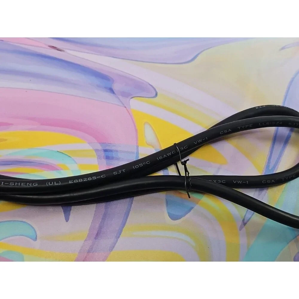 I-Sheng 6' Power Cord 3 Prong LL81924 E88265-C SJR 105°c SJT